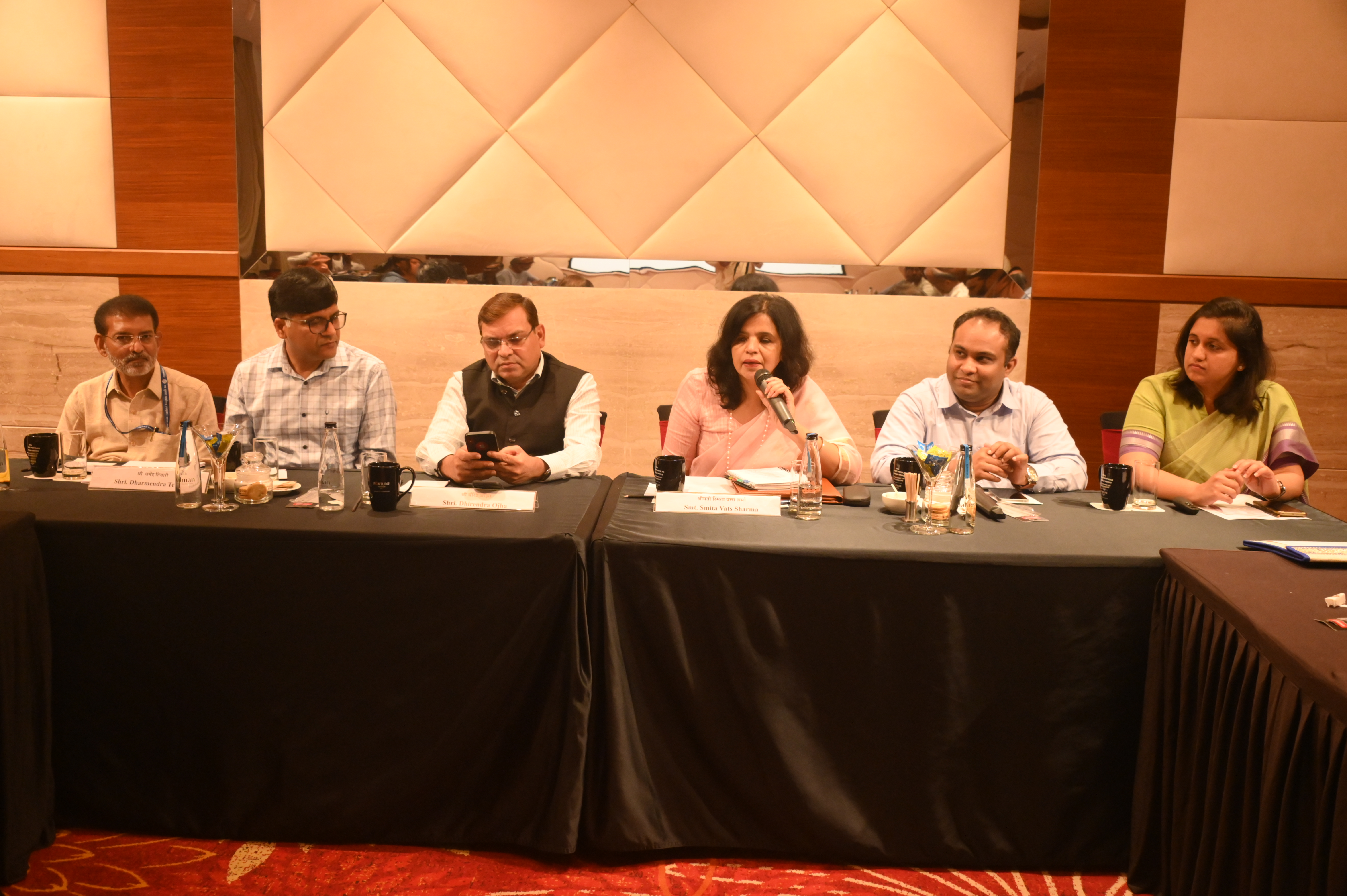 Dhirendra Ojha at media interaction panel