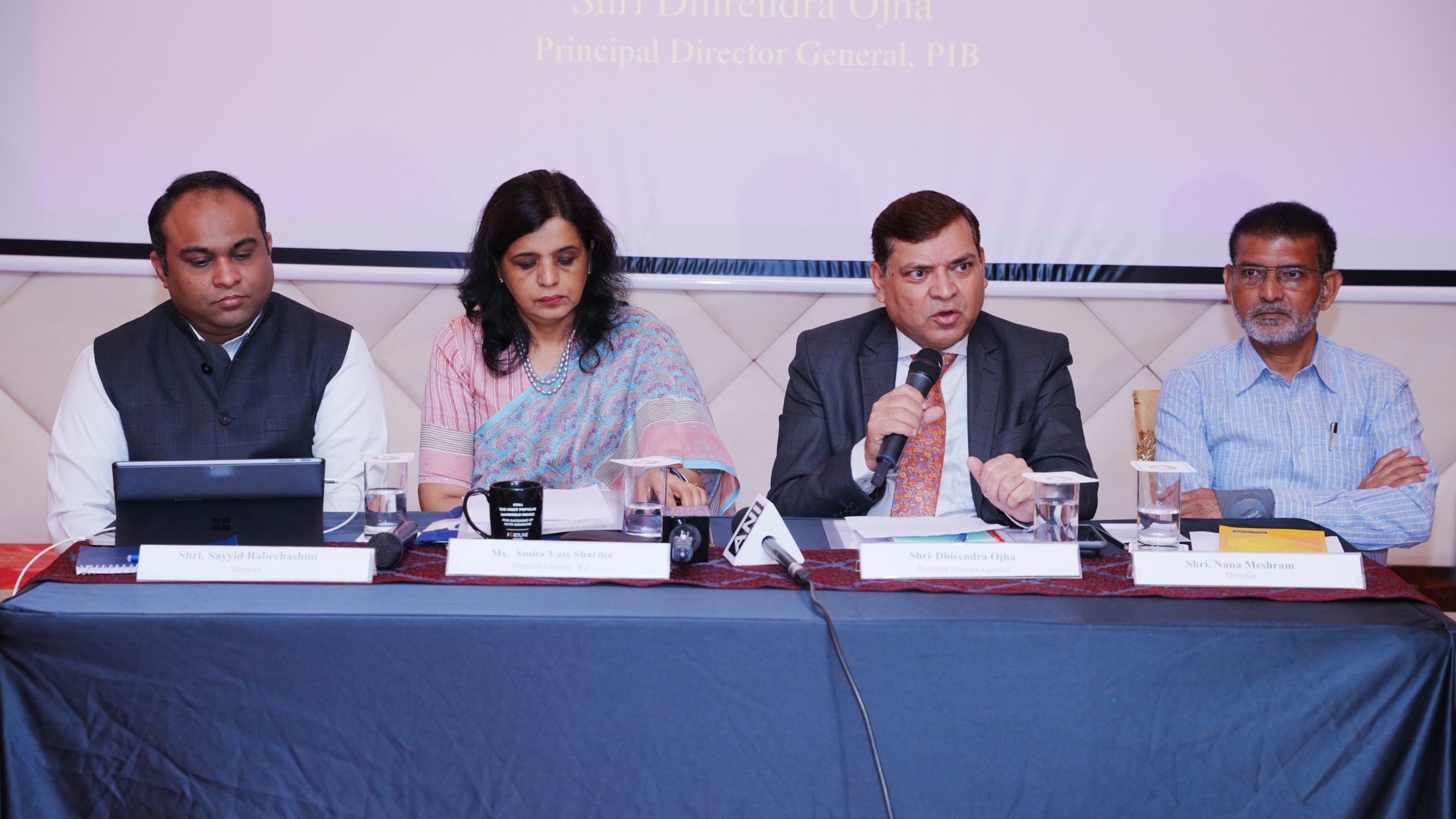 Dhirendra Ojha at PIB panel discussion